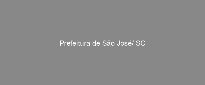 Provas Anteriores Prefeitura de São José/ SC